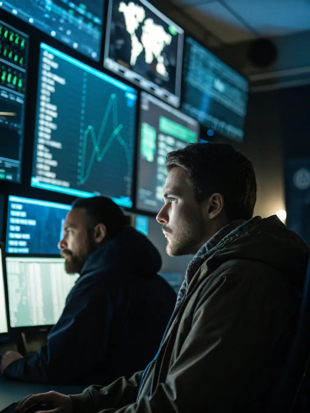 An image of advanced IT infrastructure and cybersecurity measures, representing Gold State Union's IT solutions for secure government operations.